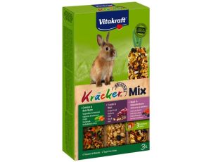 Vitakraft Kracker 3szt Królik Mix - Warzywa/Winogrona/Owoce leśne 168g [25227]