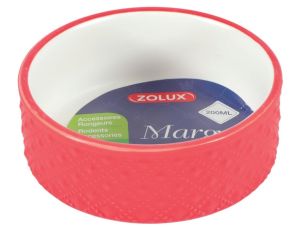 Zolux Miska gres dla gryzoni 200ml czerwona [206613]