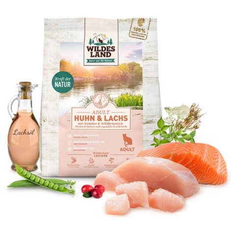 Wildes Land Cat Classic Adult Huhn & Lachs 400g - 2