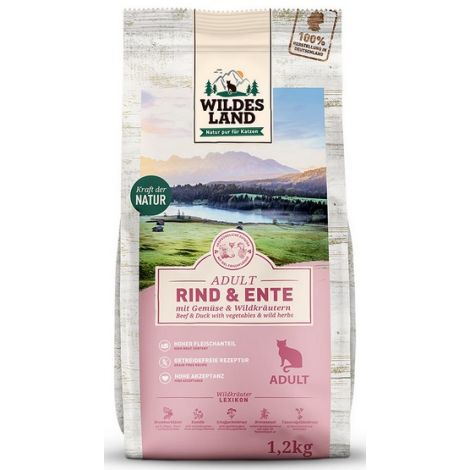 Wildes Land Cat Classic Adult Rind & Ente 1,2kg