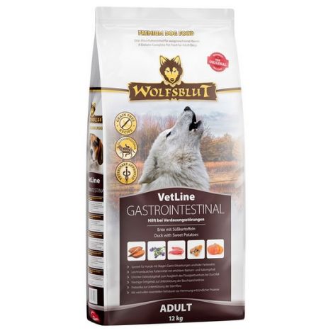 Wolfsblut Dog VetLine Gastrointestinal - kaczka i bataty 12kg