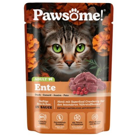 Pawsome Adult Ente - kaczka saszetka 85g