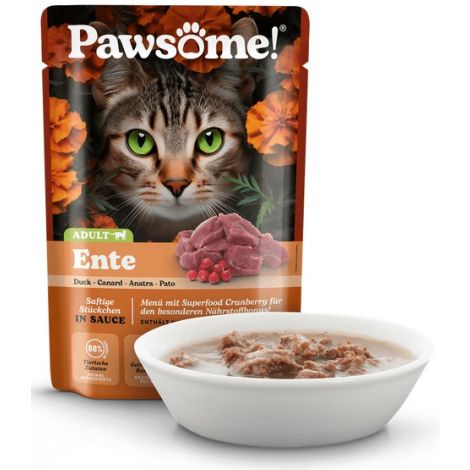 Pawsome Adult Ente - kaczka saszetka 85g - 2