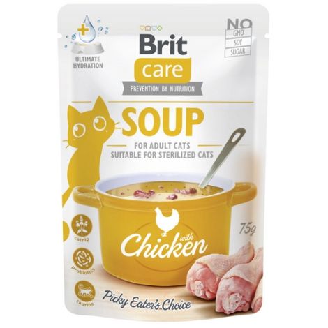 Brit Care Cat Soup Chicken saszetka 75g