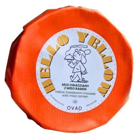 Ovad Hello Yellow Mus owadziany z miso ramen puszka 140g