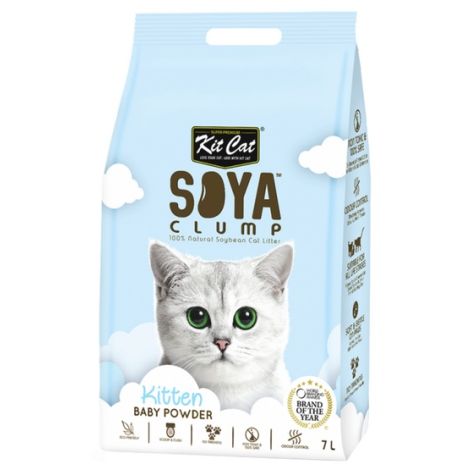 Kit Cat Żwirek ECO SoyaClump Baby Powder 7L / 2,5kg