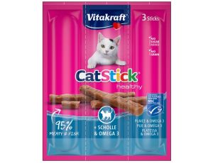 Vitakraft Cat Stick Classic flądra + omega3 3szt [31218]