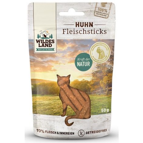 Wildes Land Cat Fleischsticks Huhn 50g - 2