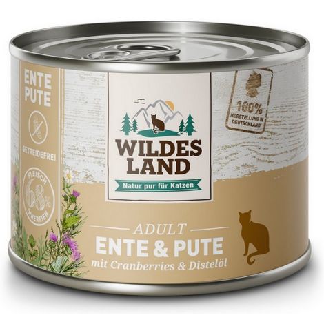 Wildes Land Cat Classic Adult Ente & Pute puszka 200g