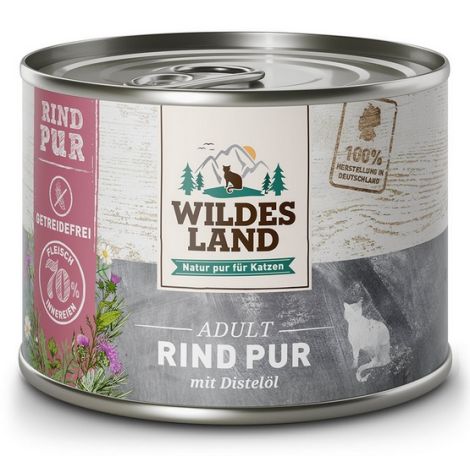 Wildes Land Cat Classic Adult Rind Pur puszka 200g