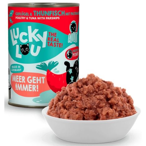 Lucky Lou Lifestage Adult Drób i tuńczyk puszka 400g - 5