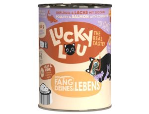 Lucky Lou Lifestage Adult Drób i łosoś puszka 400g