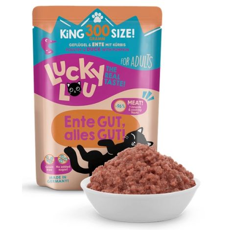 Lucky Lou Lifestage Adult Drób i kaczka saszetka 300g