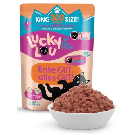 Lucky Lou Lifestage Adult Drób i kaczka saszetka 300g - 4