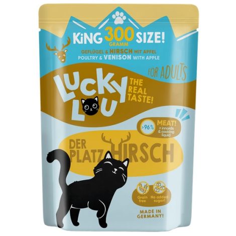 Lucky Lou Lifestage Adult Drób i jeleń saszetka 300g - 2