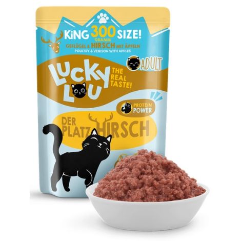 Lucky Lou Lifestage Adult Drób i jeleń saszetka 300g - 4