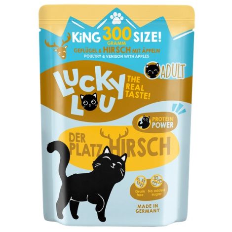 Lucky Lou Lifestage Adult Drób i jeleń saszetka 300g - 5