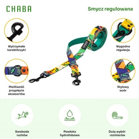 CHABA Smycz regulowana Story III S 16mm/260cm Jumbo - 4