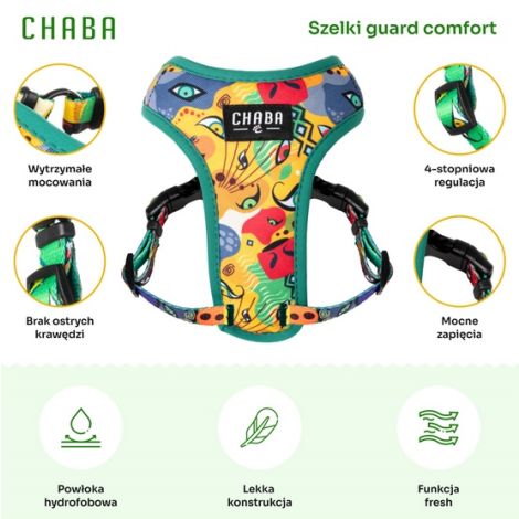 CHABA Szelki Guard Comfort Story III bezuciskowe S 1,6cm Jumbo - 4