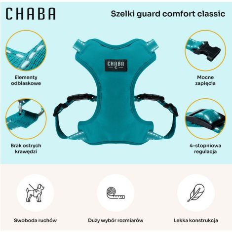 CHABA Szelki Guard Comfort Classic L morskie - 3