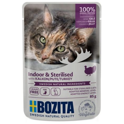 Bozita Cat Sterilised Indyk w galaretce saszetka 85g - 2