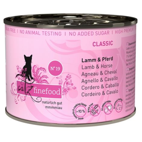 Catz Finefood Classic N.19 Jagnięcina i Konina puszka 200g