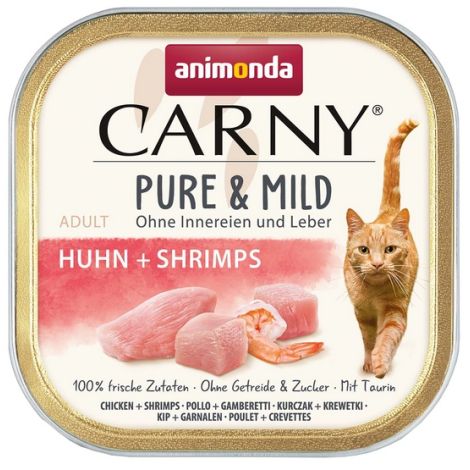 Animonda Carny Pure & Mild Kurczak + Krewetka tacka 100g