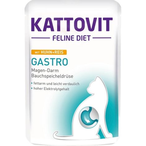 Kattovit Feline Diet Gastro kurczak i ryż saszetka 85g - 3