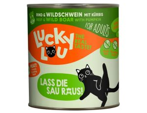 Lucky Lou Lifestage Adult Wołowina i dzik puszka 800g