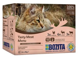 Bozita Cat Multibox z mięsem w galaretce saszetki 12x85g