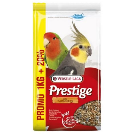 Versele-Laga Prestige Big Parakeets średnia papuga (nimfa, nierozłączka) 1,2kg (1+0,2kg gratis)