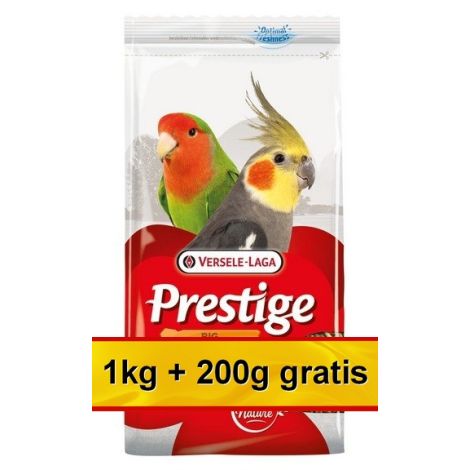 Versele-Laga Prestige Big Parakeets średnia papuga (nimfa, nierozłączka) 1,2kg (1+0,2kg gratis) - 2