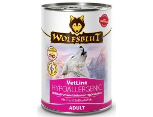 Wolfsblut Dog VetLine Hypoallergenic - konina i bataty puszka 395g