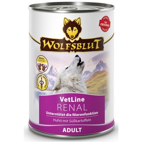 Wolfsblut Dog VetLine Renal - kurczak i bataty puszka 395g