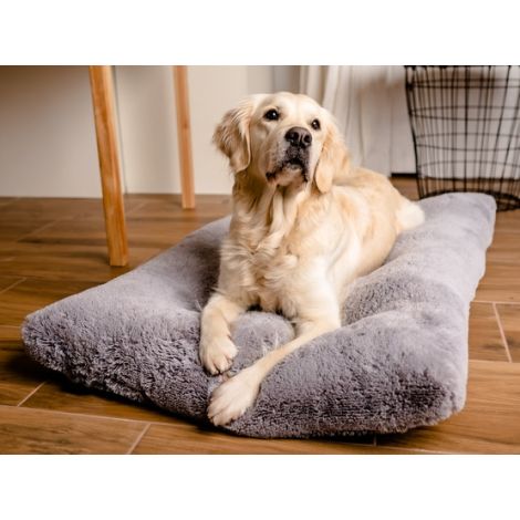 MIMIKO Pets Legowisko Shaggy prostokątne XXL 115x75cm szare - 3