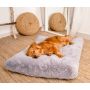 MIMIKO Pets Legowisko Shaggy prostokątne XL 85x65cm szare - 2