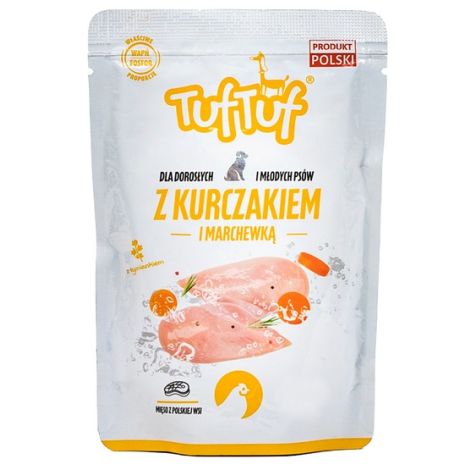 TUF TUF Kurczak z marchewką dla psa saszetka 500g