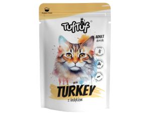 TUF TUF Mielonka z indykiem dla kota saszetka 300g