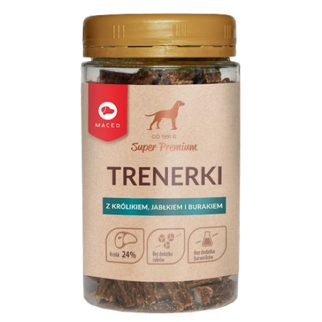 Maced Super Premium Trenerki Królik, jabłko i burak 150g