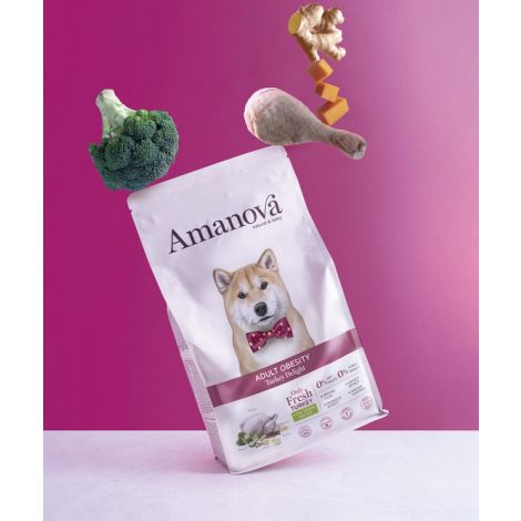 Amanova Dog Adult Obesity Turkey Delight - indyk 10kg - 3