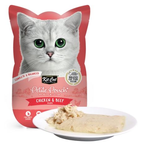 Kit Cat Petite Pouch Tuna Chicken & Beef saszetka 70g