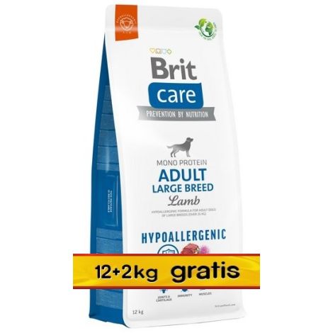 Brit Care Hypoallergenic Adult Large Lamb 14kg (12+2kg gratis)