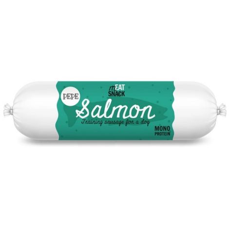 Paka Zwierzaka PEPE Kiełbaska Salmon (łosoś) 200g