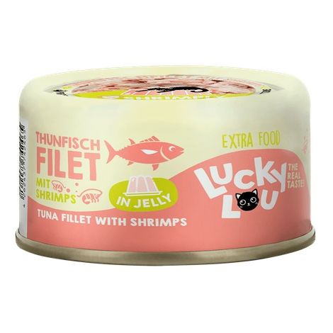 Lucky Lou Extrafood Tuńczyk i krewetki w galaretce puszka 70g