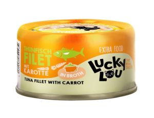 Lucky Lou Extrafood Tuńczyk i marchewka w bulionie puszka 70g