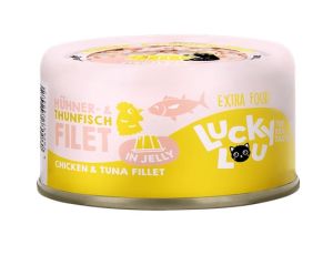 Lucky Lou Extrafood Tuńczyk i kurczak w galaretce puszka 70g