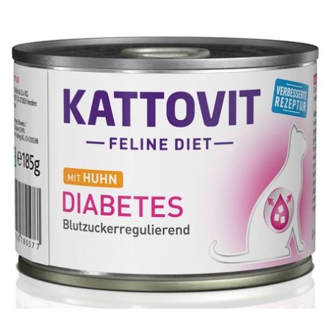 Kattovit Feline Diet Diabetes kurczak puszka 185g