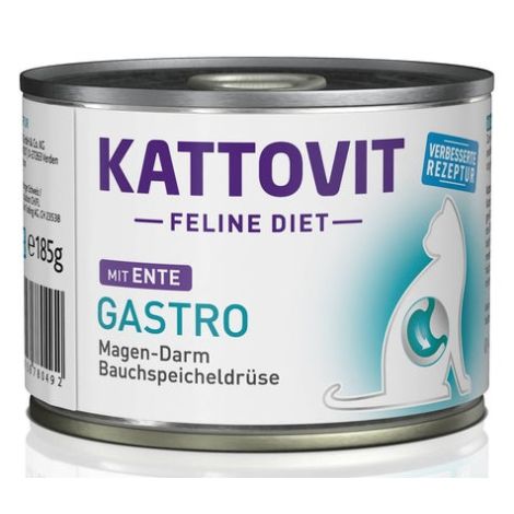 Kattovit Feline Diet Gastro kaczka puszka 185g