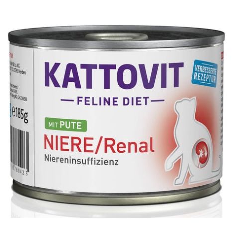 Kattovit Feline Diet Niere/Renal indyk puszka 185g