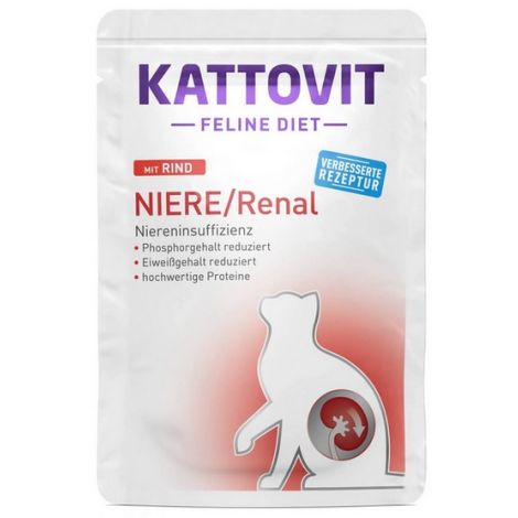 Kattovit Feline Diet Niere/Renal wołowina saszetka 85g